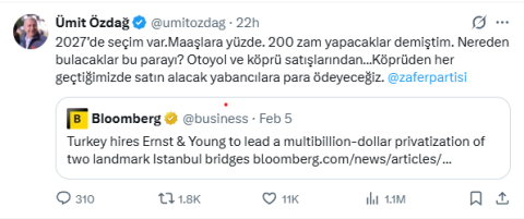 Ortalığı Karıştıracak İddia! Ümit Özdağ: Maaşlara yüzde 200 zam yapacaklar!