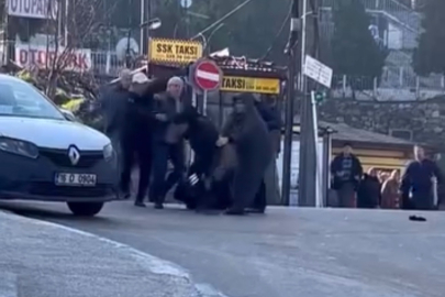 Trafikte tekme tokat yol verme kavgası!