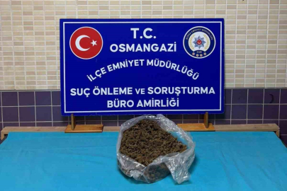 Bursa’da 1 kilo 280 gram esrar ele geçirildi!