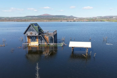 Bungalovlar, göl evi oldu!