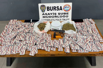 Bursa’da ‘dur’ ihtarına uymadı, evinden uyuşturucu ve silah çıktı