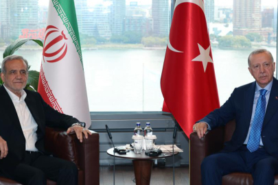 Pezeşkiyan ile Cumhurbaşkanı Erdoğan görüşmesi