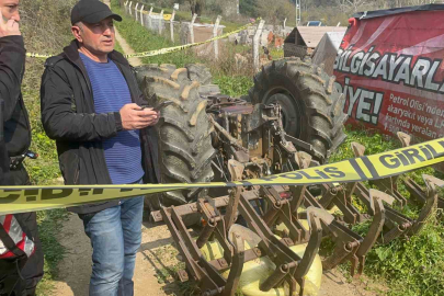 Bursa’da devrilen traktörün altında kaldı