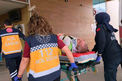 Bursa'da çöken çatıdan düşen usta yaralandı