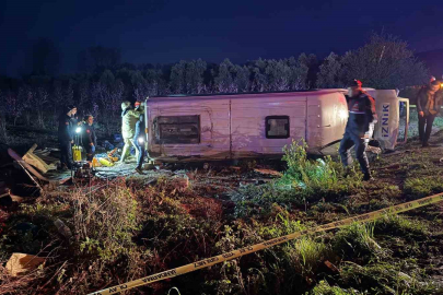 İznik’te feci kaza: 1 ölü, 12 yaralı