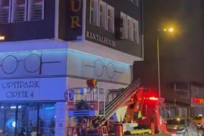 Otel odasındaki yangın itfaiye ve 112'yi alarma geçirdi