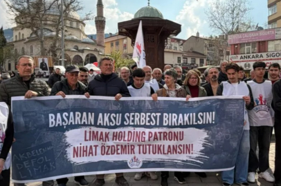 Sendikacı Başaran Aksu’nun tutuklanması Bursa’da protesto edildi
