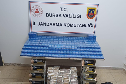 Bursa'da kaçak tütün operasyonu: On binlerce makaron ve sigara ele geçirildi