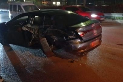 Osmangazi’de trafik kazası: Otomobil takla attı, 1 yaralı