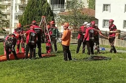 Nefes kesen tatbikat: 17 ekip sahada!