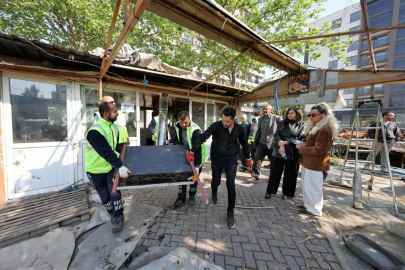 1050 Konutlar’da yeşil alan yeniden kamusal kullanıma açıldı!