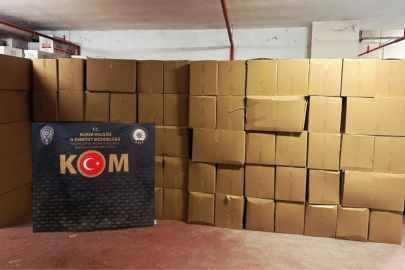 Bursa’da dev kaçak makaron operasyonu!