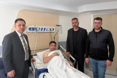 Elektrik akımına kapılan eski müdür hastaneye kaldırıldı