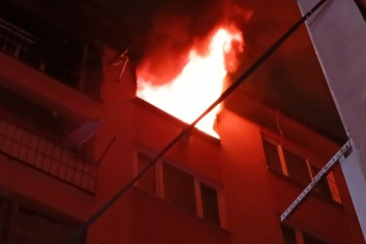 Bursa’da 6 katlı binada yangın paniği!