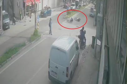 Kararsız bisikletli kazaya neden oldu!
