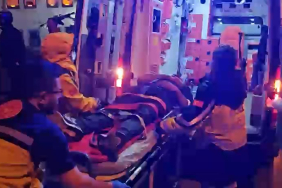 Merdivenlerden uçan motosiklet sürücüsü hastanelik oldu!