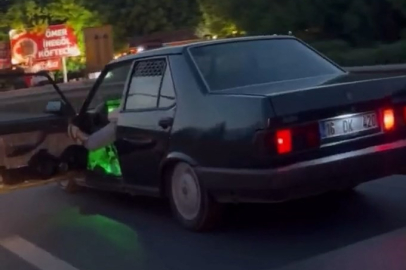 Trafikte “yok artık” dedirten anlar kamerada!