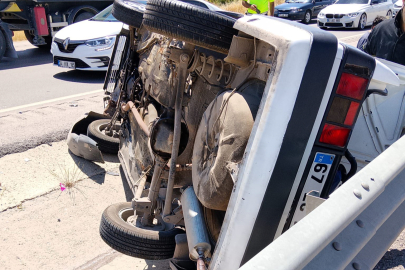 Gaziantep'te ters dönen otomobildeki 8 aylık bebek yaşamını yitirdi
