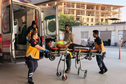 Bursa'da iş kazası! 4 metre yükseklikten düşen inşaat işçisi hastanelik oldu...