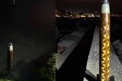 Trabzon'da sahilde roket parçası bulundu