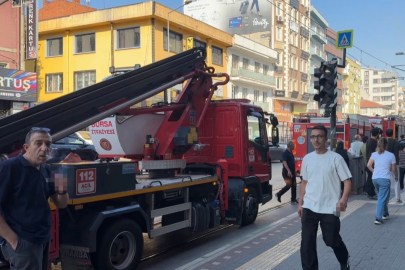 Bursa'da baca yangını paniği