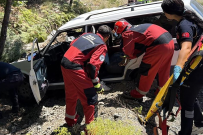 Muğla-Denizli karayolunda kaza: 2 yaralı
