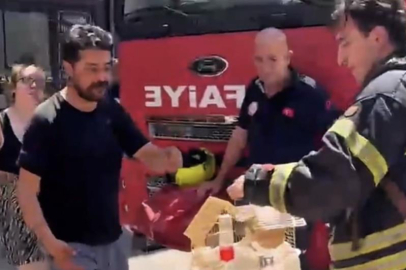 Mersin’de yangında mahsur kalan cennet papağanını itfaiye kurtardı