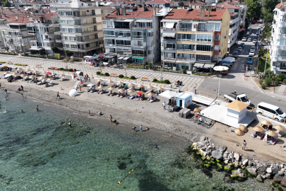 Bursa Mudanya'nın yeni plajı hizmete açıldı!