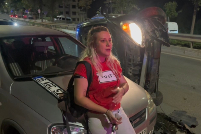 Bursa'da alkollü kadın sürücü mahalleyi savaş alanına çevirdi!