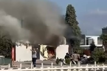 Bursa'da bir anda patlayan trafo paniğe sebep oldu