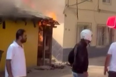 Bursa'da yangına vatandaş müdahalesi!
