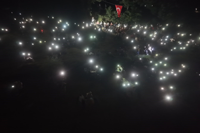 Bursa Yenişehir’de binlerce kişi gözlerini gökyüzüne çevirdi