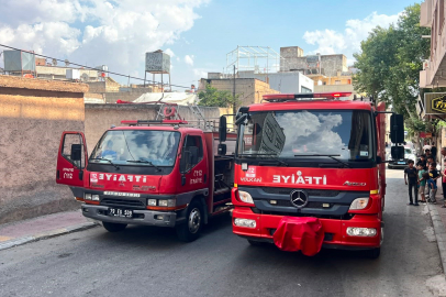 Kilis'te metruk evde yangın