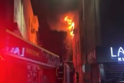 Bursa'da geceyi alevler aydınlattı