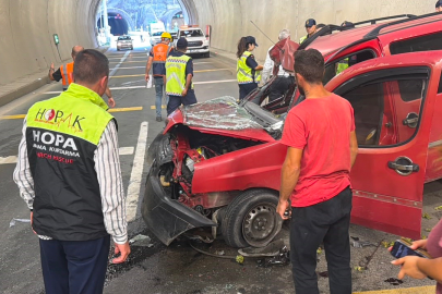 Artvin Cankurtaran Tüneli'nde kaza: 2 yaralı