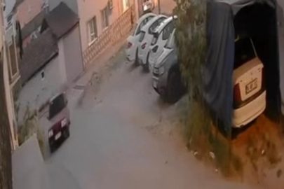 Bursa'da çocukların oynadığı sokağa drift atarak girdi!