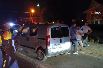 Bursa'da kazayı görüntüleyen muhabire saldırı girişimi