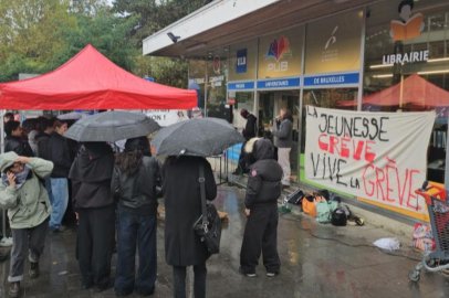 Brüksel’de öğrencilerin Eğitim protestosu!