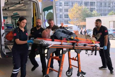 İnegöl'de çatıdan düşen 65 yaşındaki usta yaralandı!
